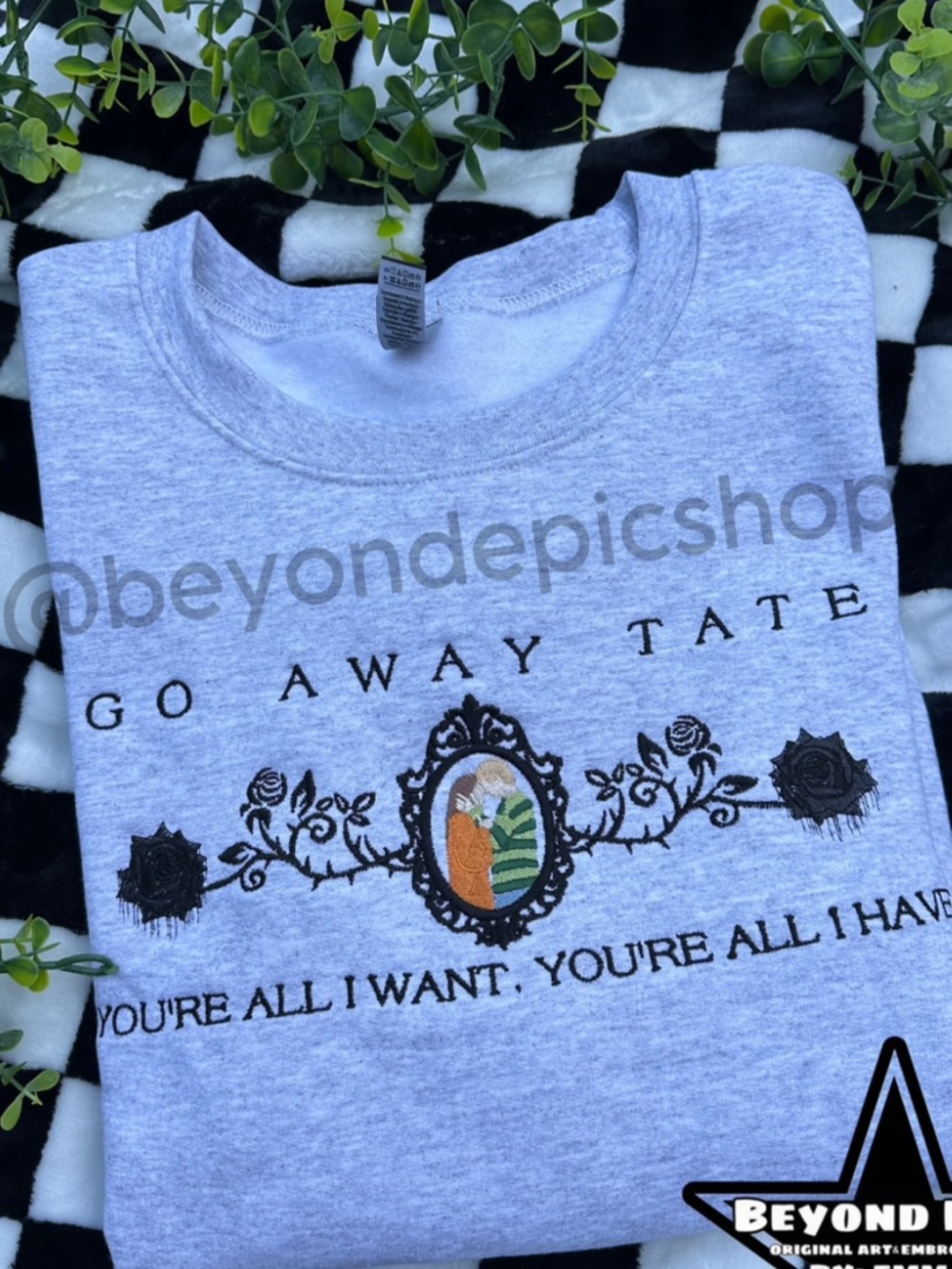 American Horror Story Embroidered Crewneck Sweater NWT L